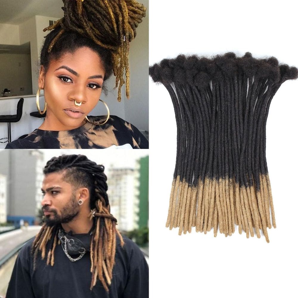 Dreadlock Extensions Vecago 50 Strands 0,4 cm 100% cabelo humano