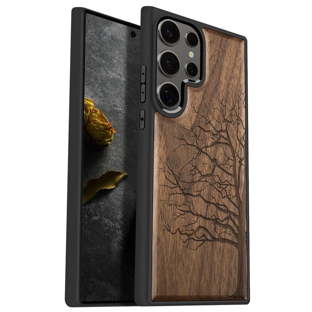 Capa de telefone Carveit Wood para Samsung Galaxy S25 Ultra