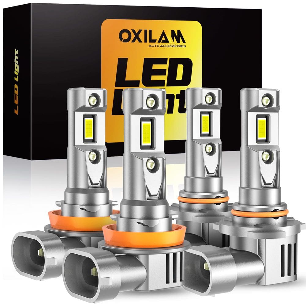 Lâmpadas OXILAM Q36 H11 9005 6500K 440000lm 600% mais brilhantes