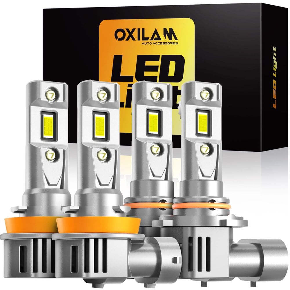 Lâmpadas OXILAM Q36 H11 9005 60000 lúmens 6500K (pacote com 4)