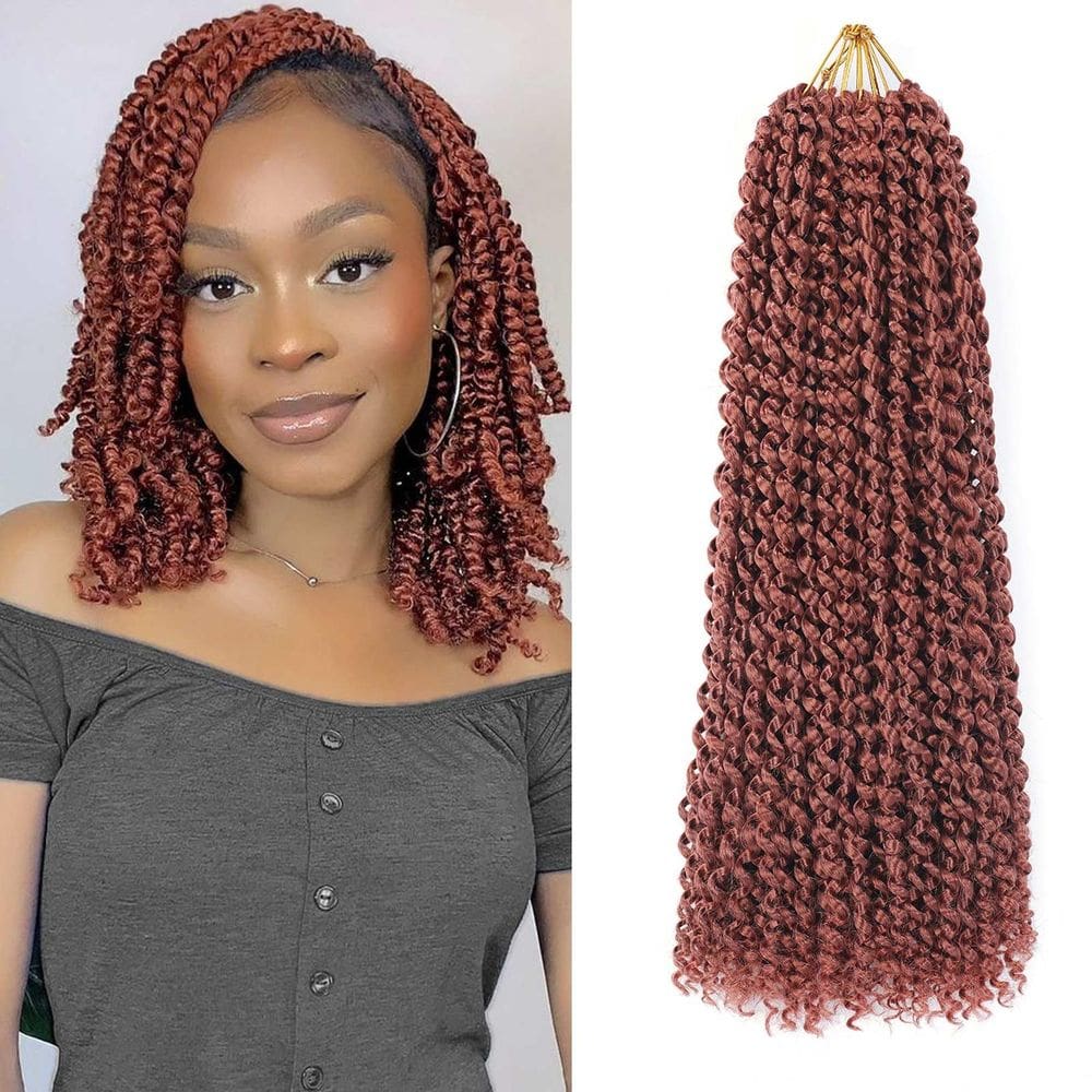 Passion Twist Hair Ahrencan Copper 18 cm, 7 pacotes para mulheres negras