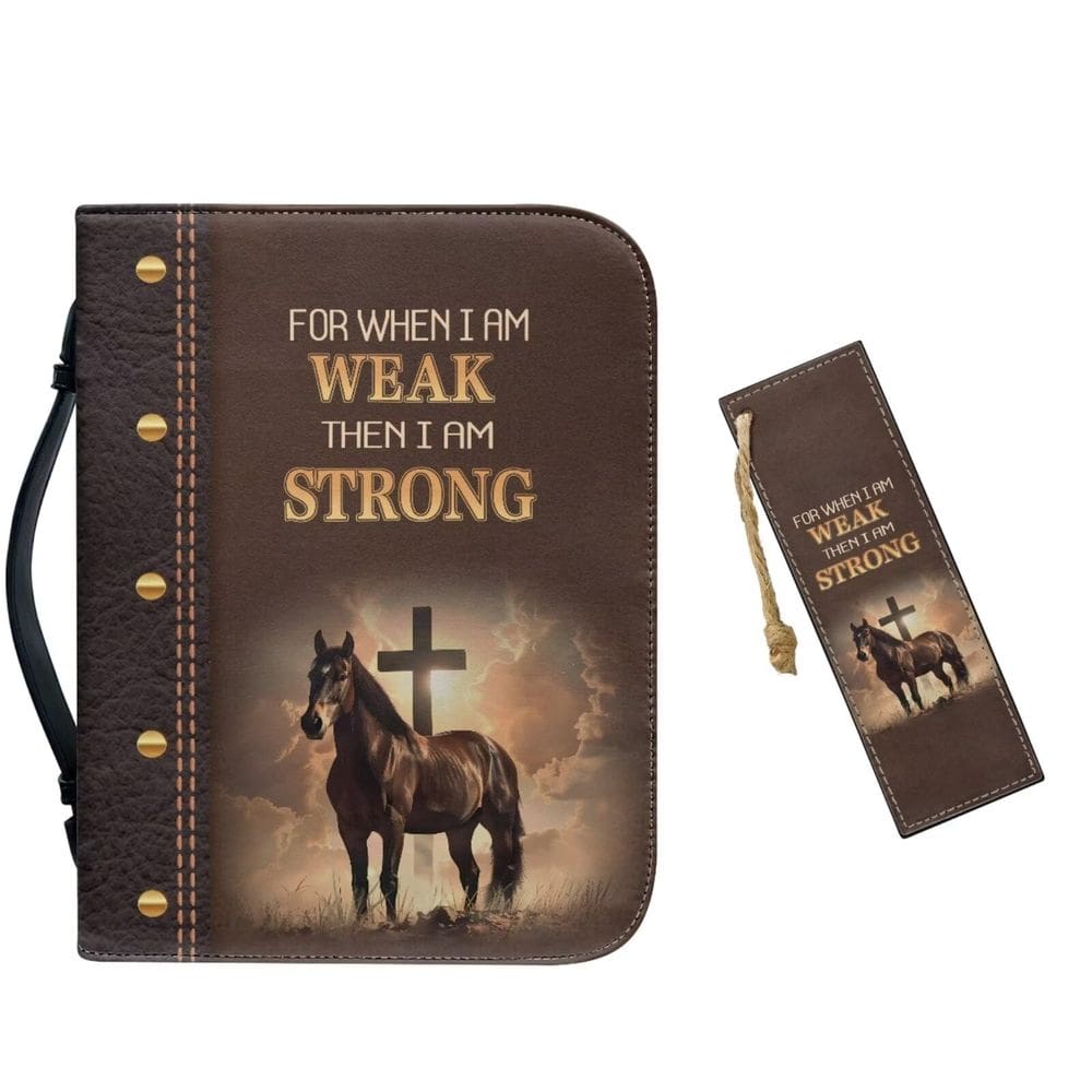 Capas bíblicas em couro PU Vefabuboy para homens, marrom 2GG com marcador