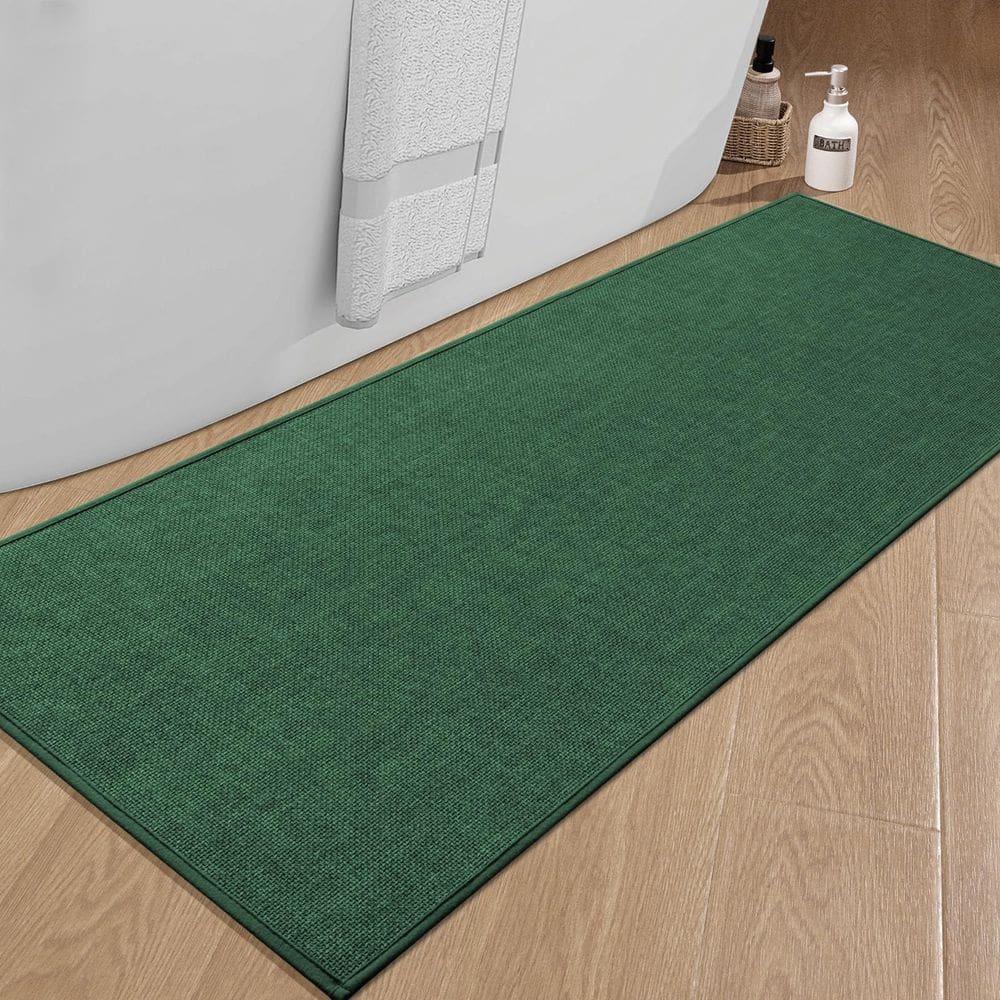Tapete de banho chakme Ultra Thin Antiderrapante 150x65cm verde