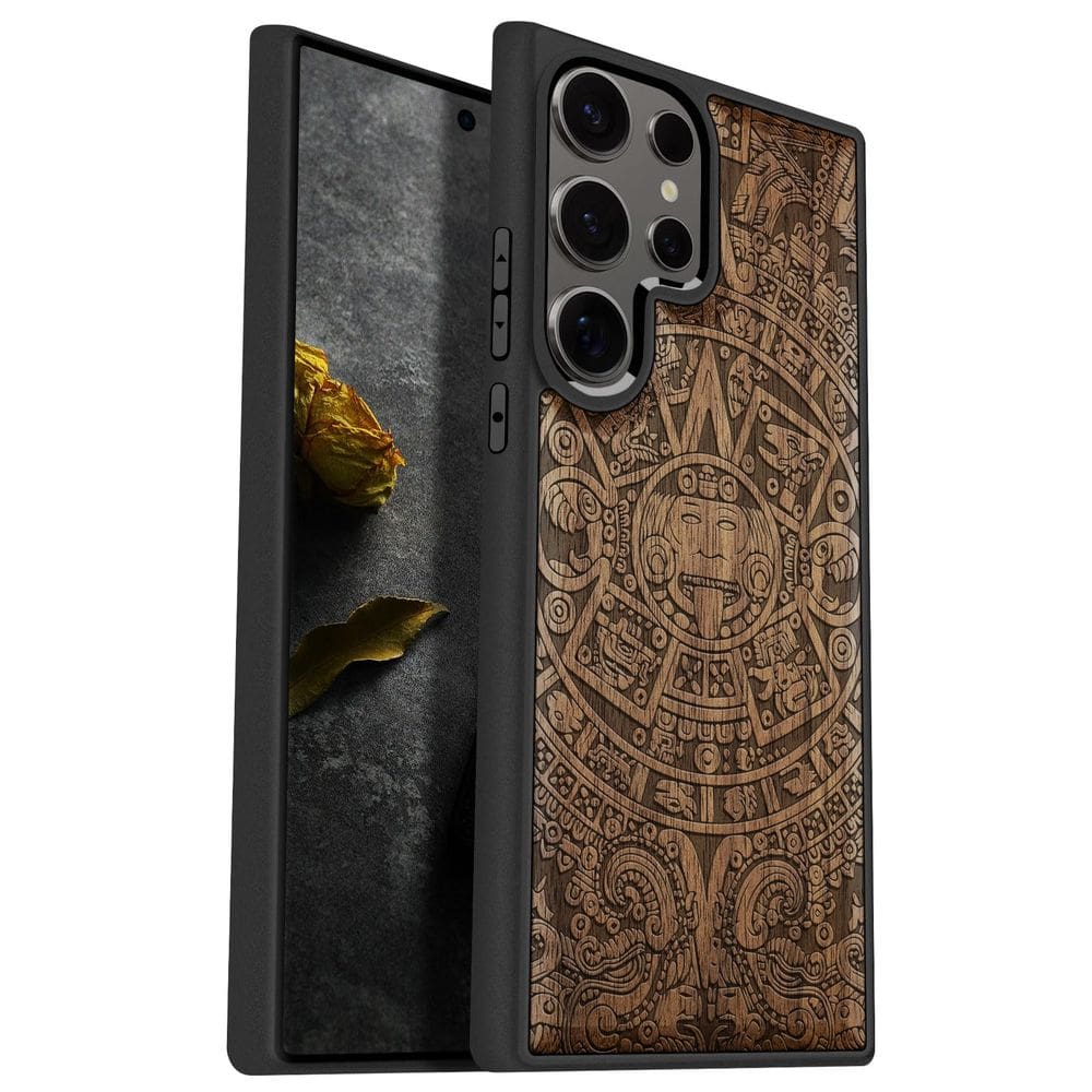 Capa de telefone Carveit Wood para Samsung Galaxy S25 Ultra