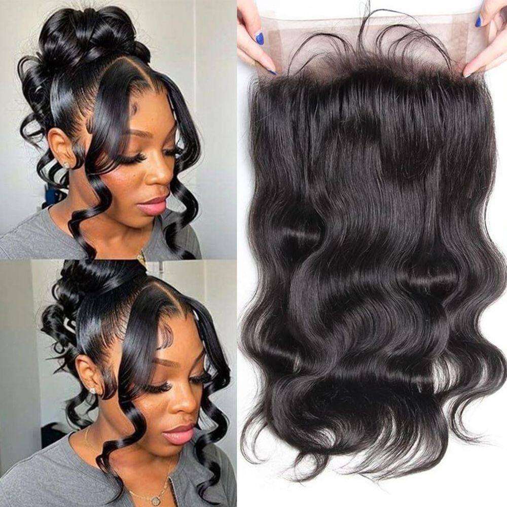 Cabelo humano frontal de renda 360 DSEKCAIN Body Wave 150% 12cm