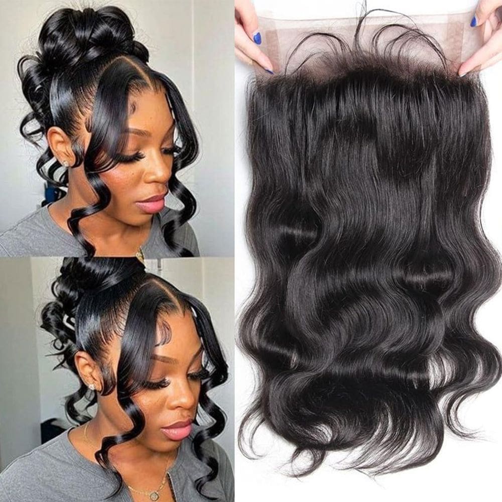360 Lace Frontal Body Wave DSEKCAIN Cabelo humano 18" natural