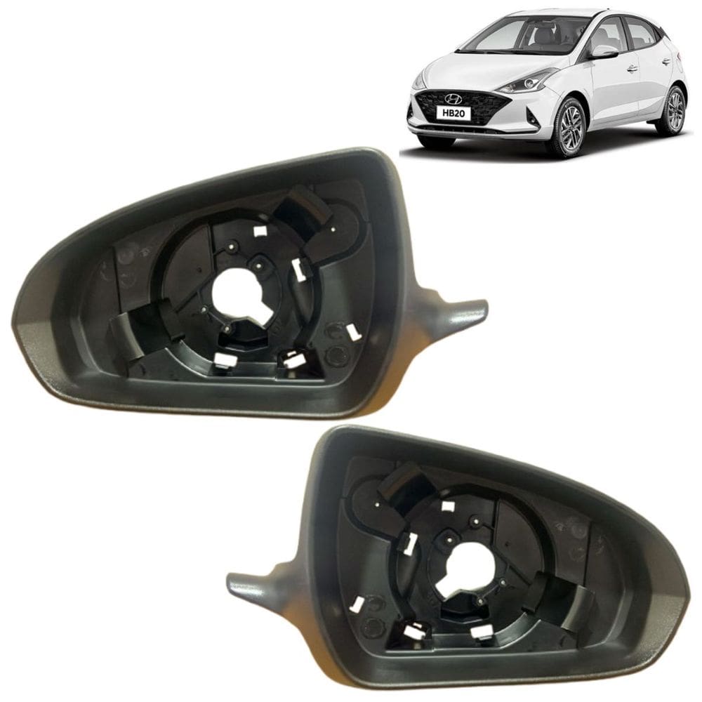 Par Aro Moldura Com Furo Retrovisor Hb20 2020 A 2025