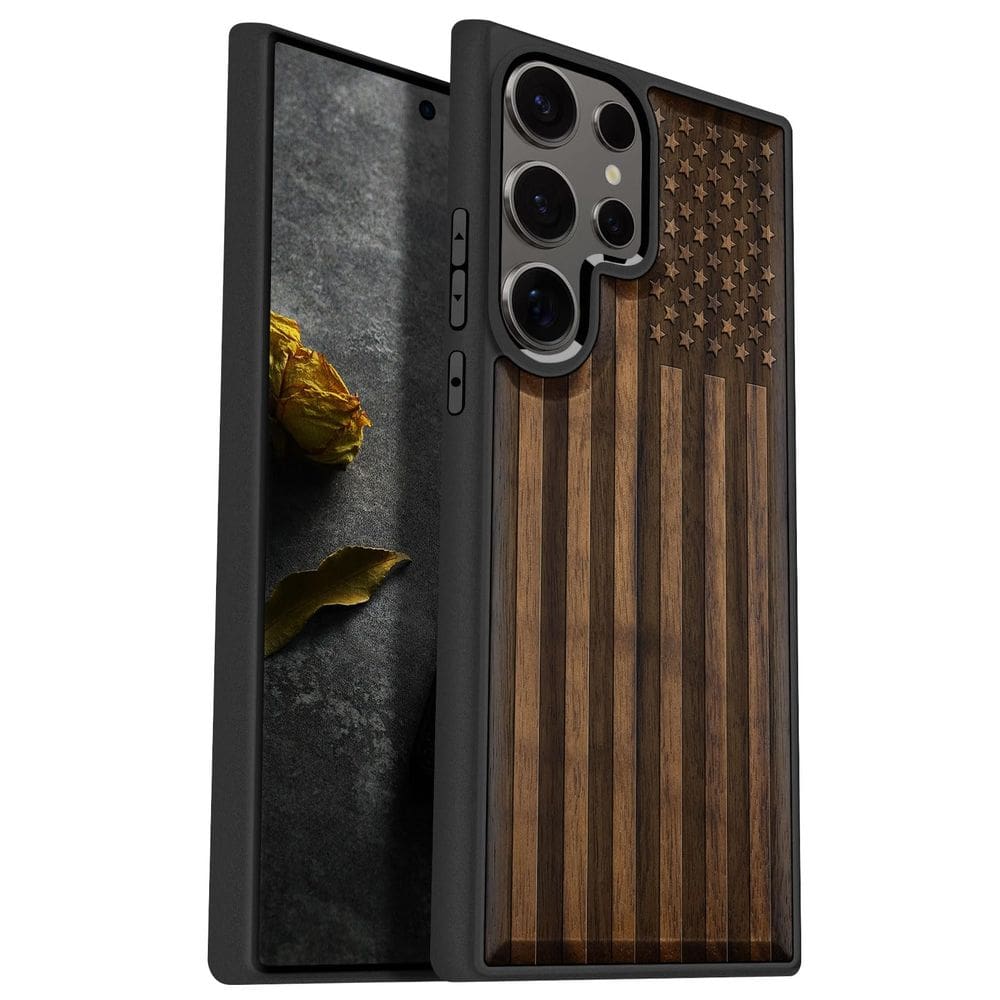Capa de telefone Carveit Wood para Samsung Galaxy S25 Ultra