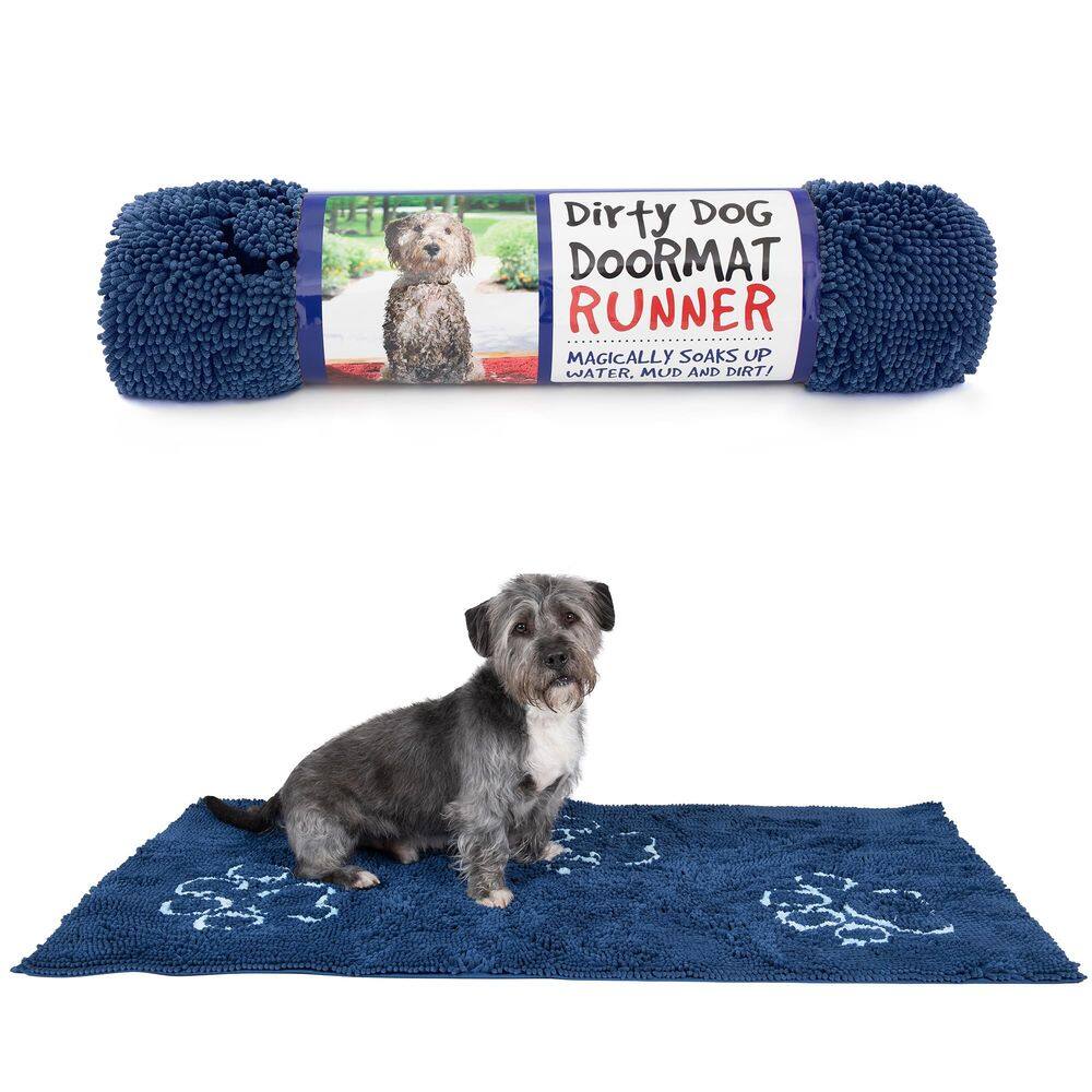 Capacho Dog Gone Smart Dirty Dog Azul Bermuda 60x30cm