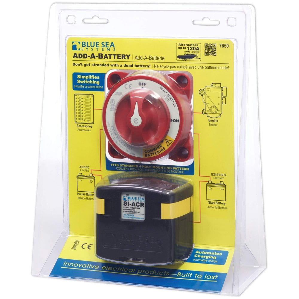 Kit de bateria Blue Sea Systems 7650 Add-A-Battery 12/24V 120A