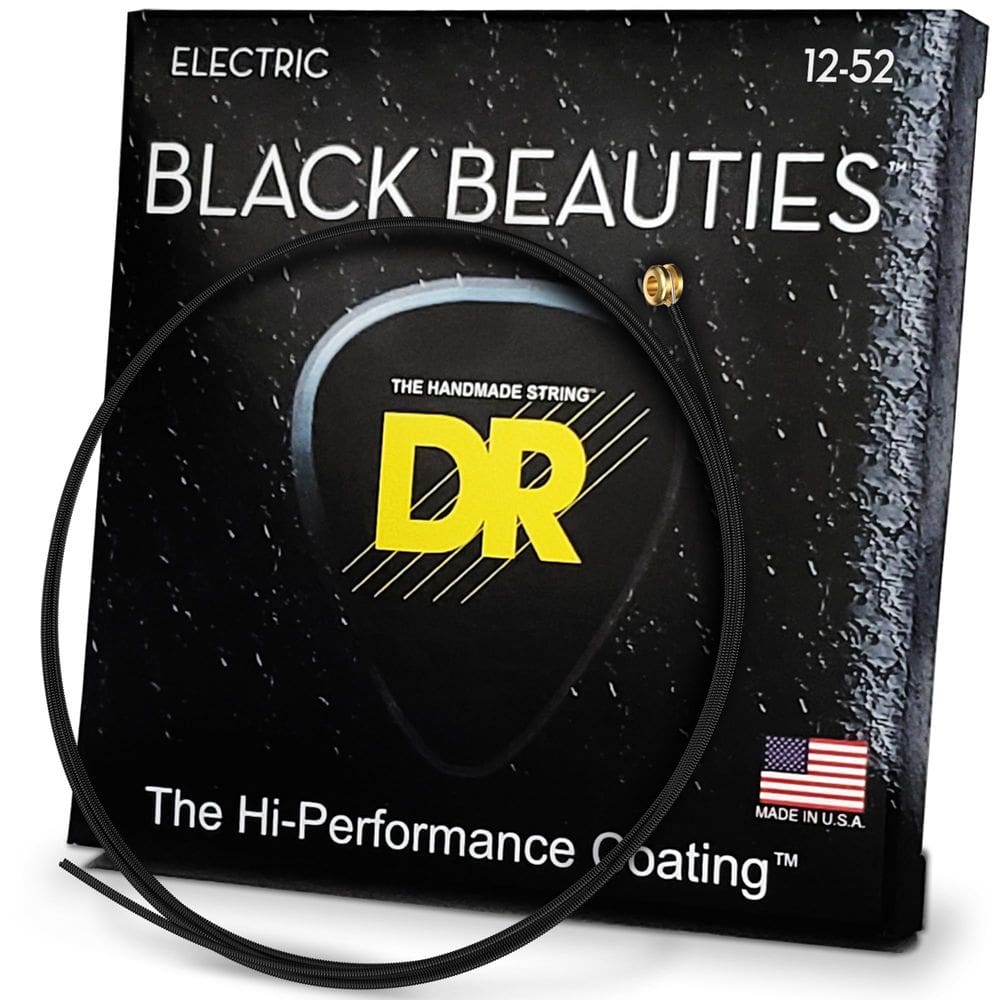 Cordas de guitarra elétrica DR Strings Black Beauties 12-52