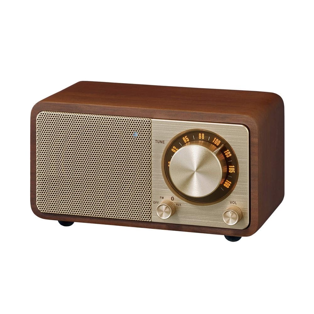 Alto-falante Bluetooth Sangean WR-7GW Wood Cabinet FM Tuner Gold