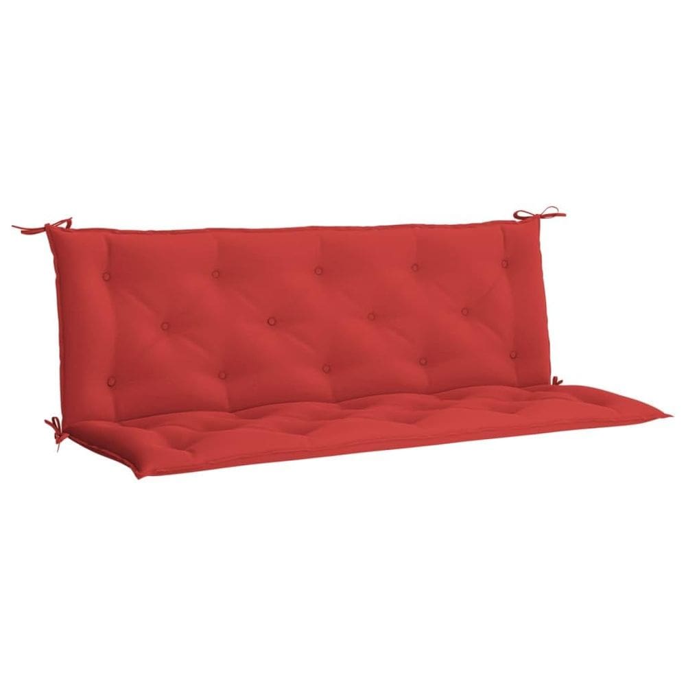 Almofadas de banco de jardim VidaXL em tecido Oxford vermelho radiante, 2 peças