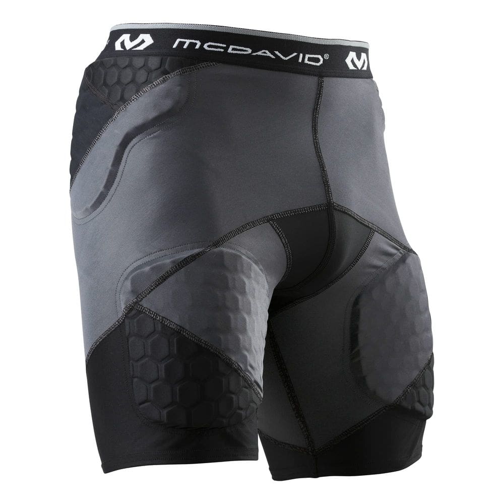 Calções de cintura acolchoados de compressão McDavid Football Black