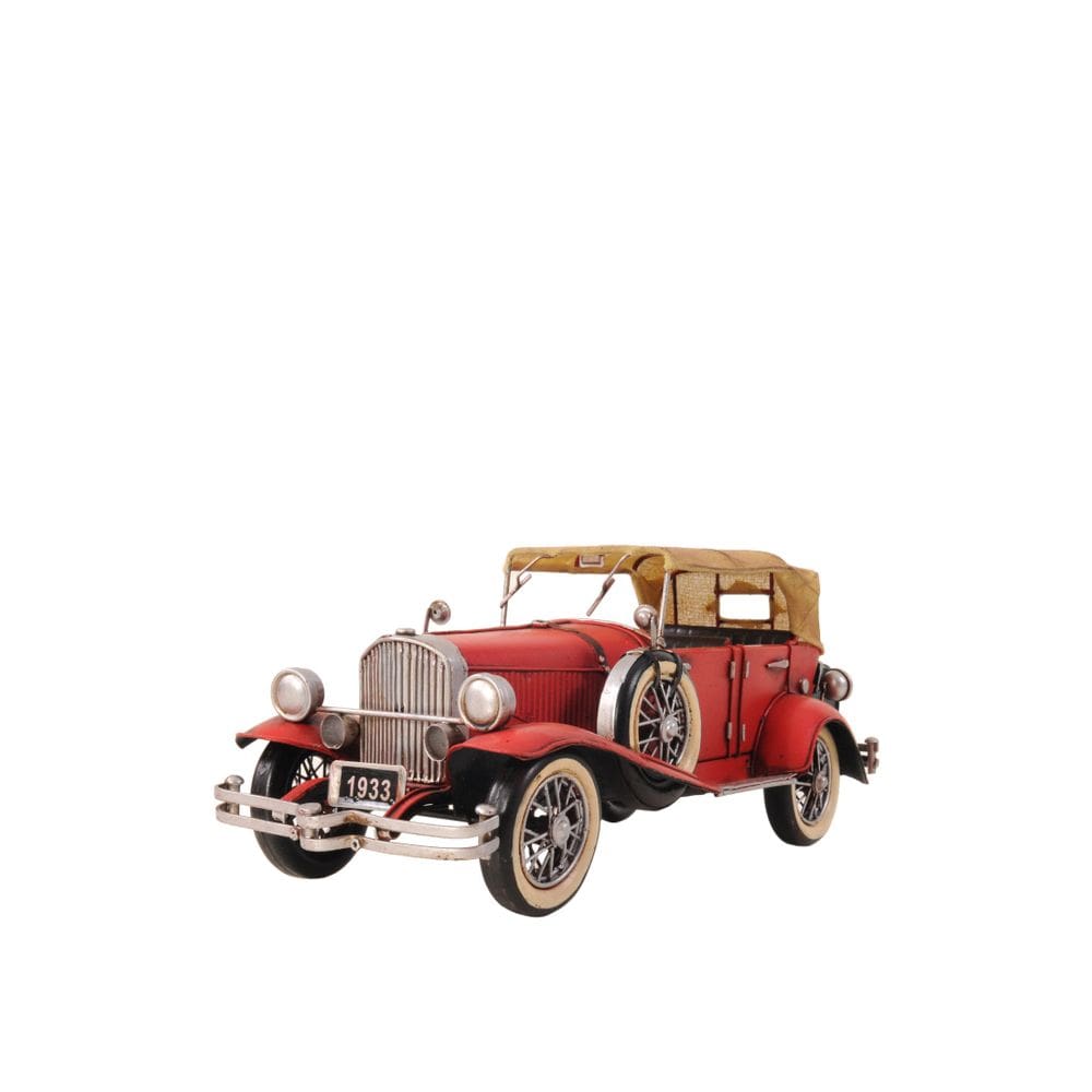 Modelo de carro Old Modern Handicrafts 1933 Red Duesenberg J 1:12