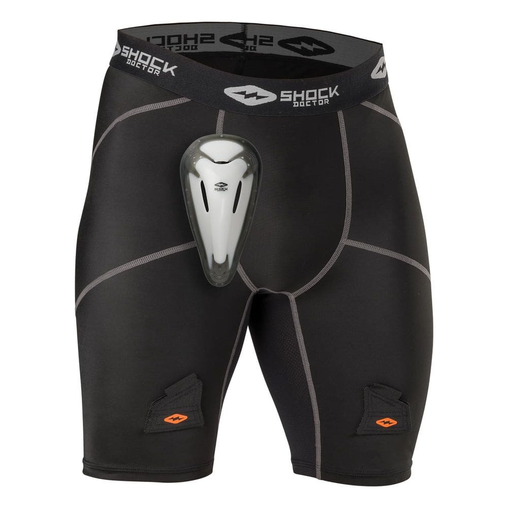 Compression Short Shock Doctor Youth Hockey com copo BioFlex