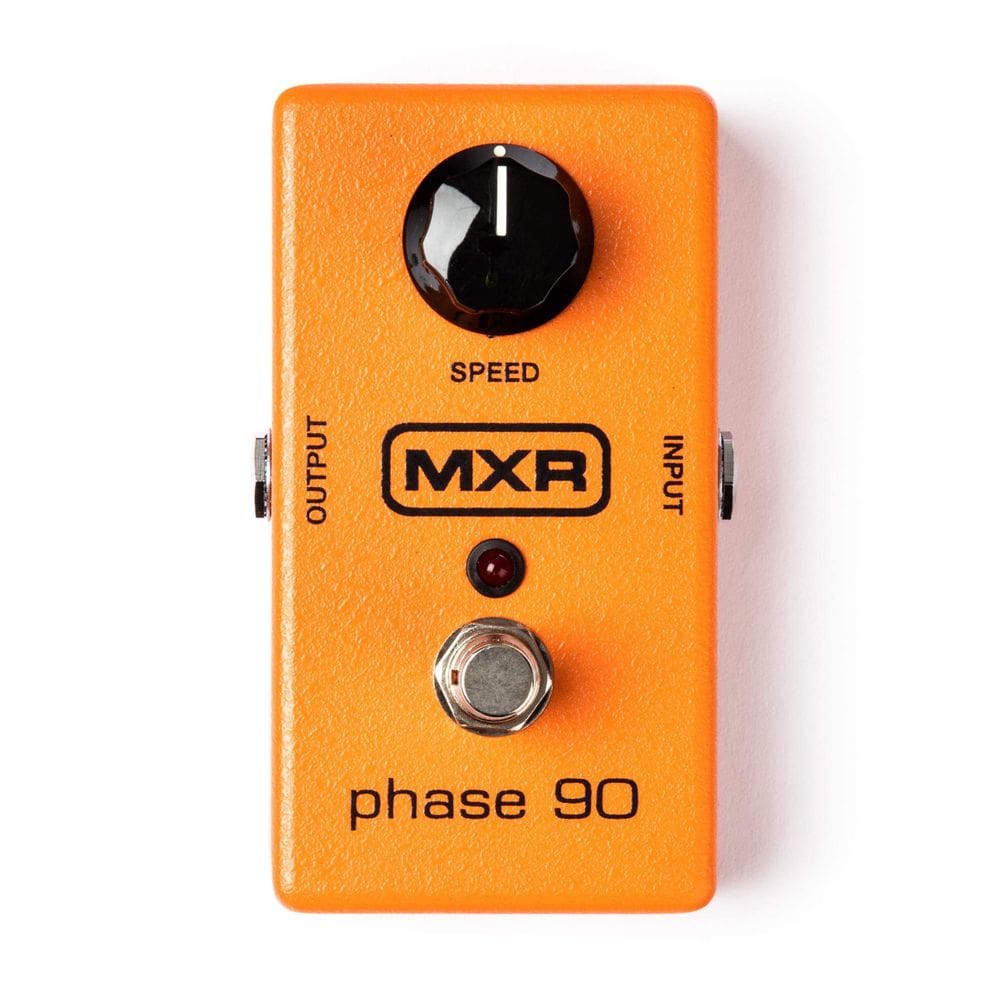 Pedal de efeitos de guitarra MXR Phase 90 M101 com baterias de 9V
