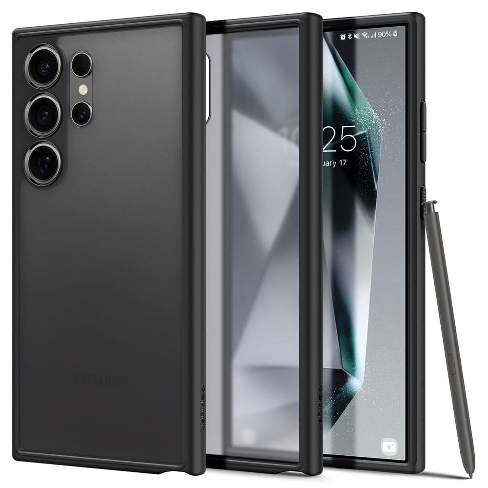 Capa Spigen Ultra Hybrid para Galaxy S24 Ultra Frost preta