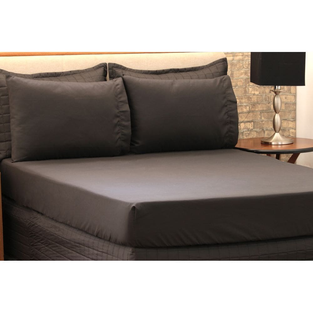 Lençol Microfibra Avulso Solteiro Preto