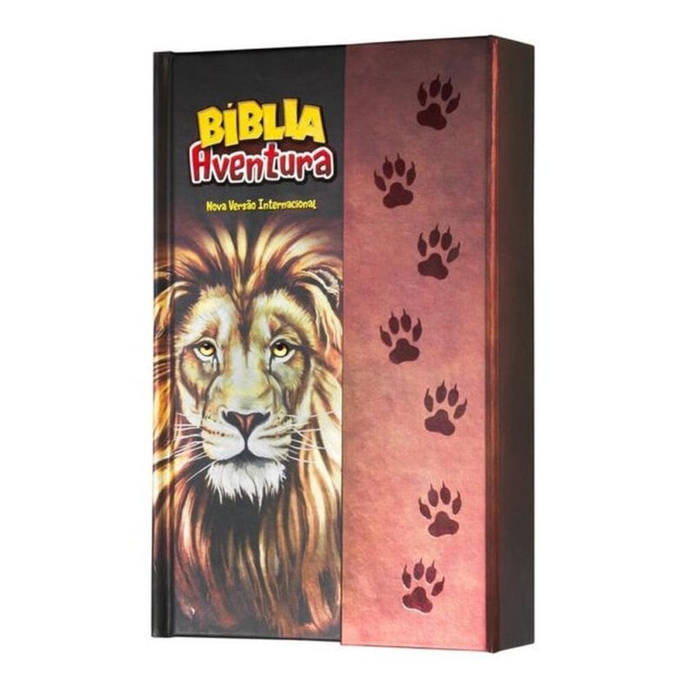 Bíblia Aventura Para Crianças, Nvi, Capa Dura Com Fechamento Em Ímã, Leão, Leitura Perfeita