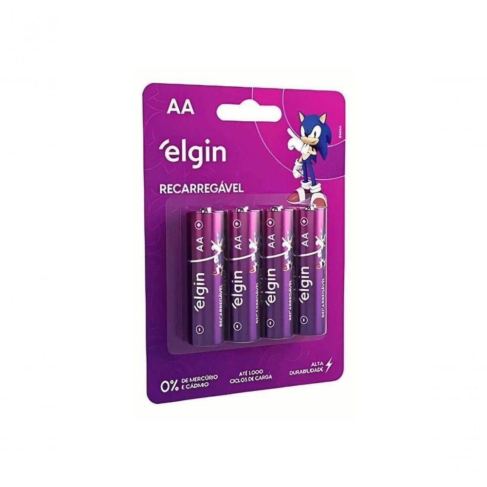 Pilha Alcalina Elgin Tamanho D Blister Com 2