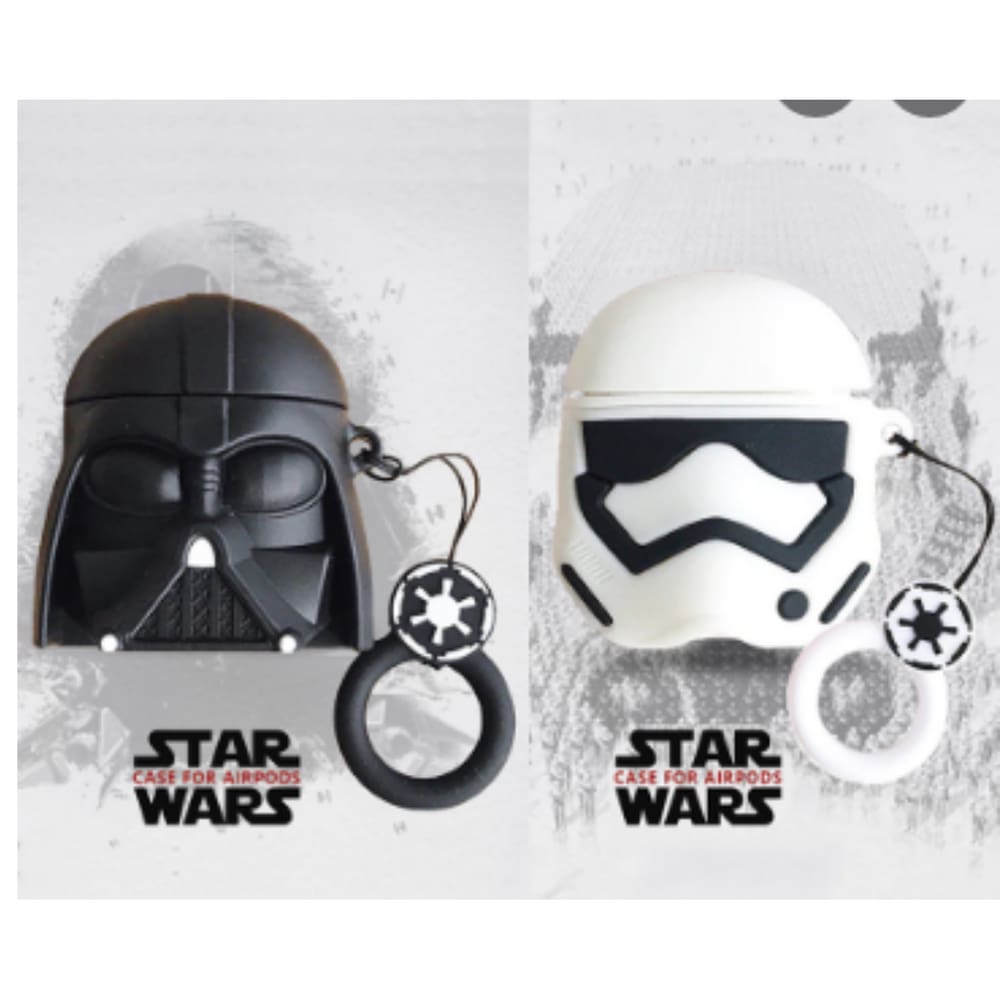 Capa Case Fone de Ouvido Sem Fio Darth Vader Silicone 3D