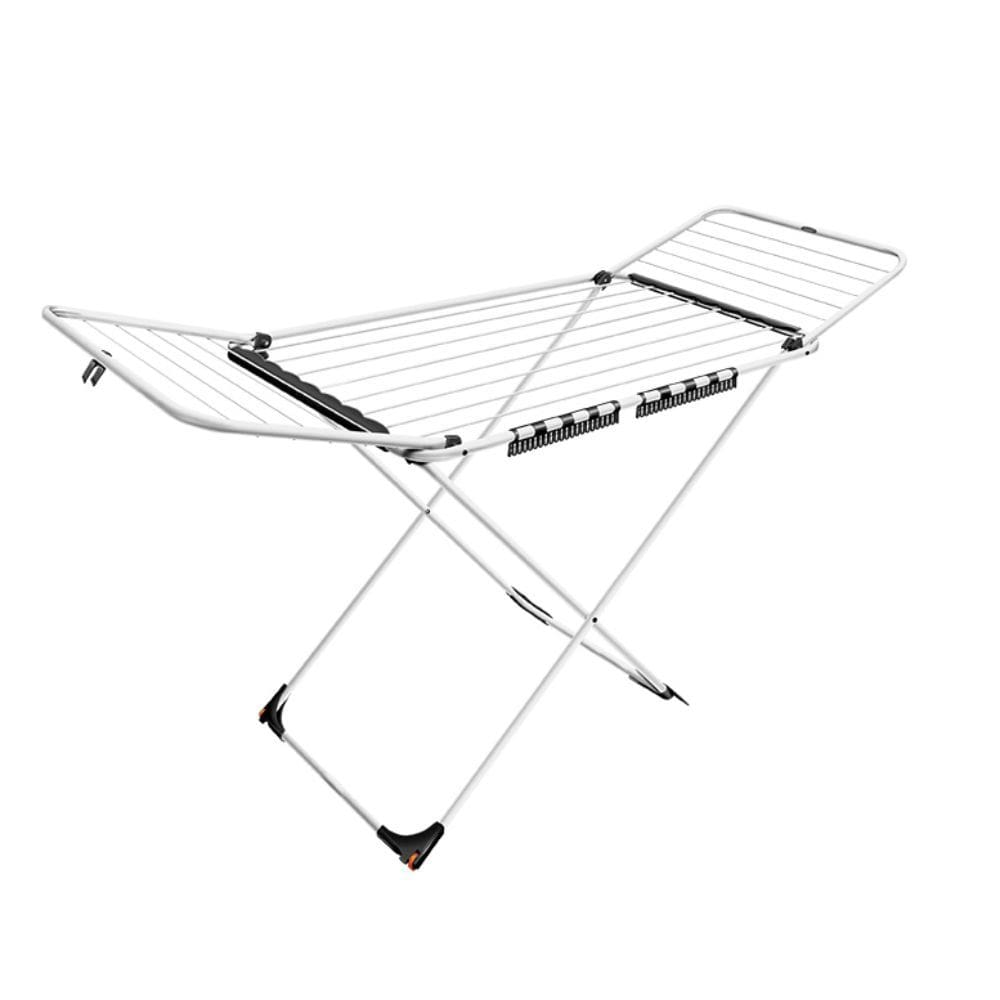 Varal De Chão Com Abas Big Aço Branco Abas Resistente 26kg