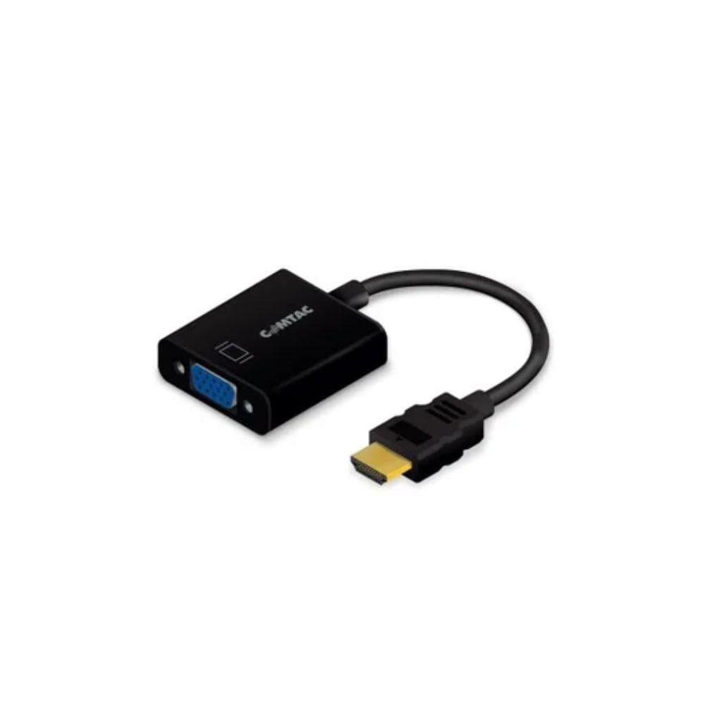 Cabo Conversor HDMI para VGA Com Audio Comtac, Cabo 10 Cm, Pretro 22129274