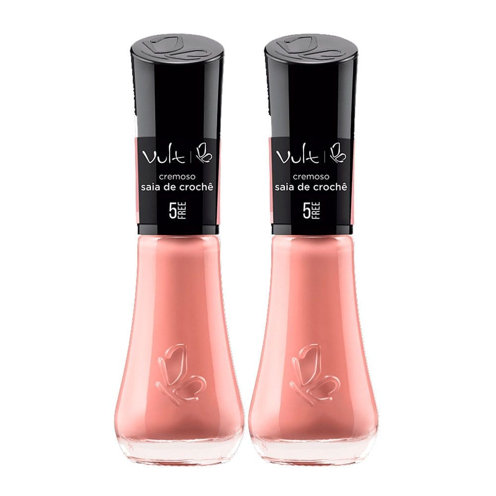 Kit 2 Esmalte Vult 5Free Saia de Crochê com 8ml
