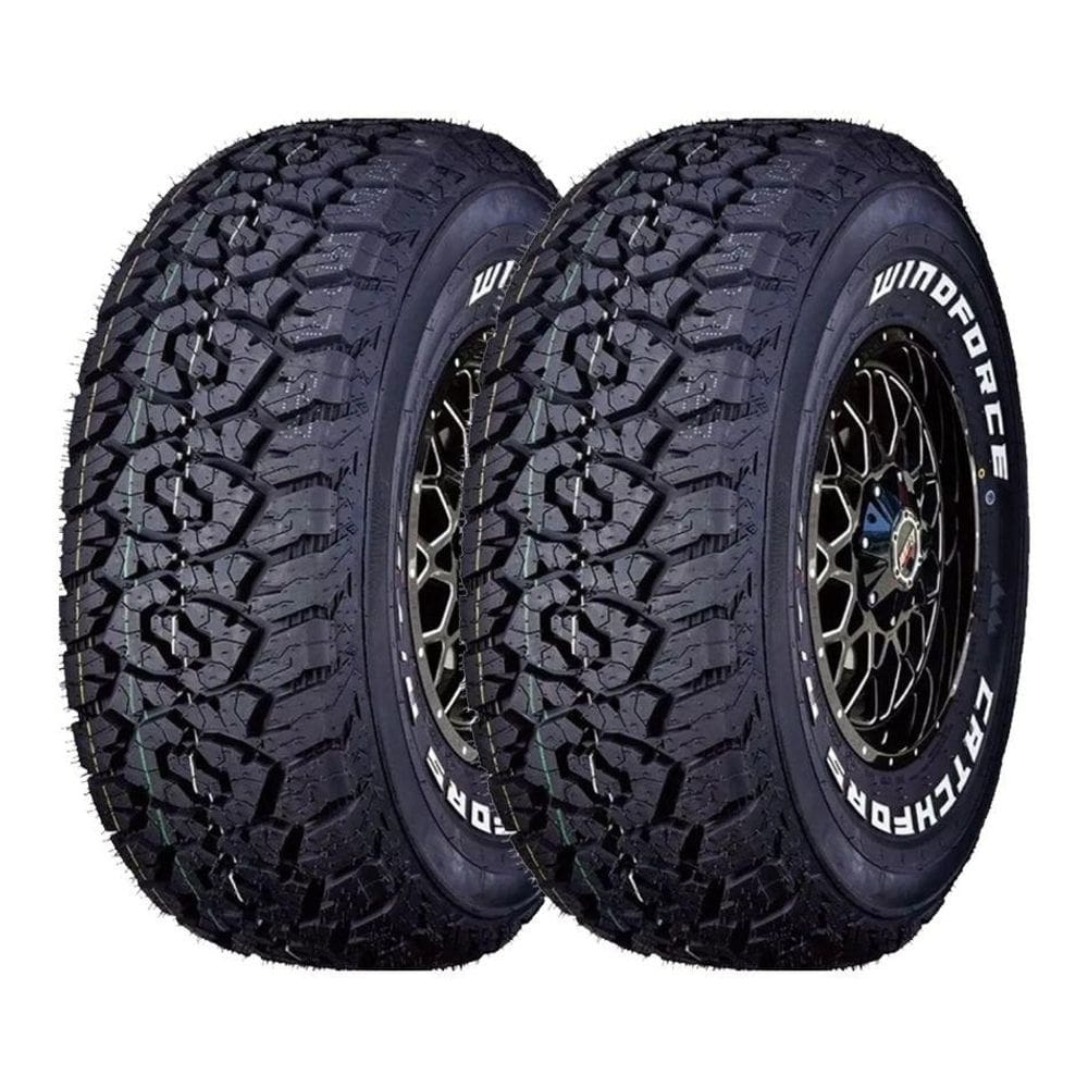 Kit 2 Pneus Windforce Aro 20 275/55R20 Catchfors A/T ll Letras Brancas 117T