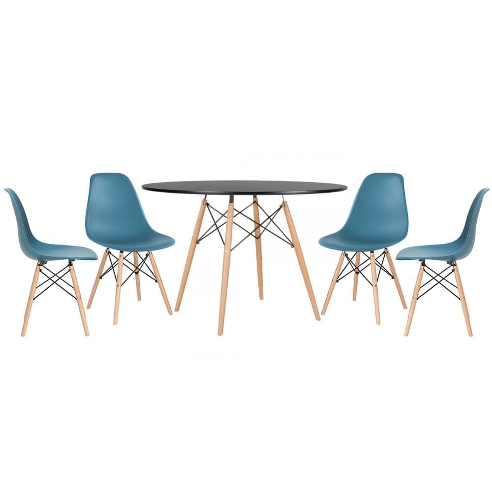 KIT - Mesa Eames 120 cm + 4 cadeiras Eames DSW