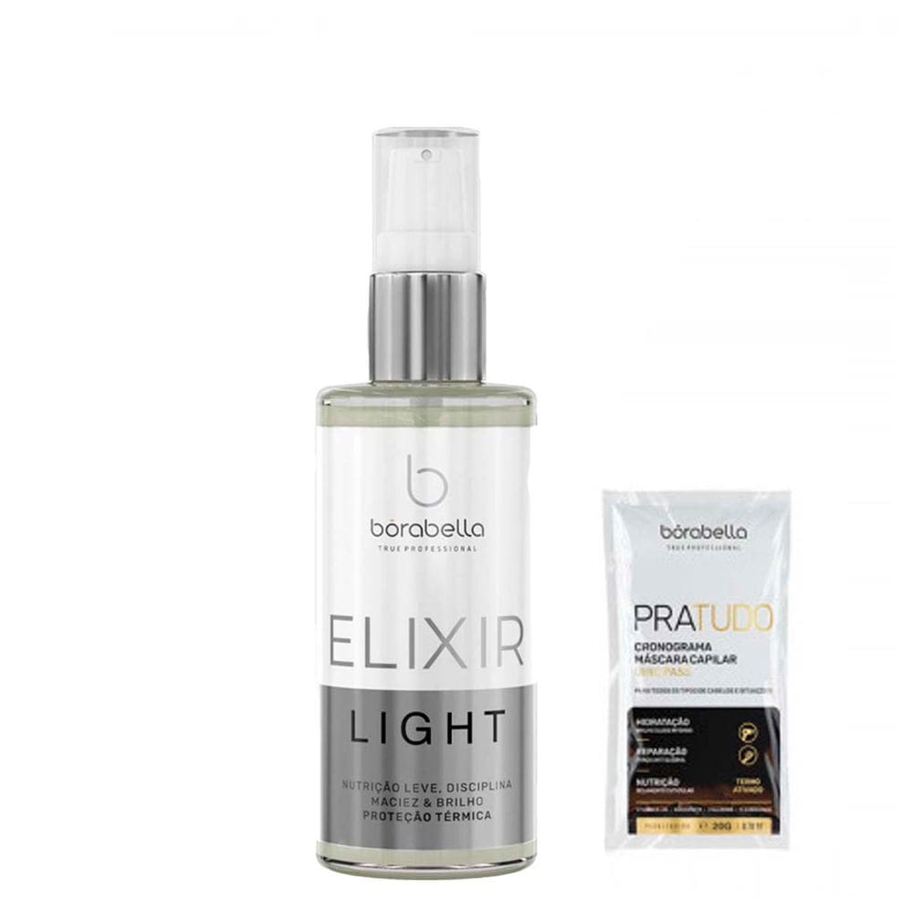 Óleo Capilar Elixir Light Proteção Térmica Borabella 60ml