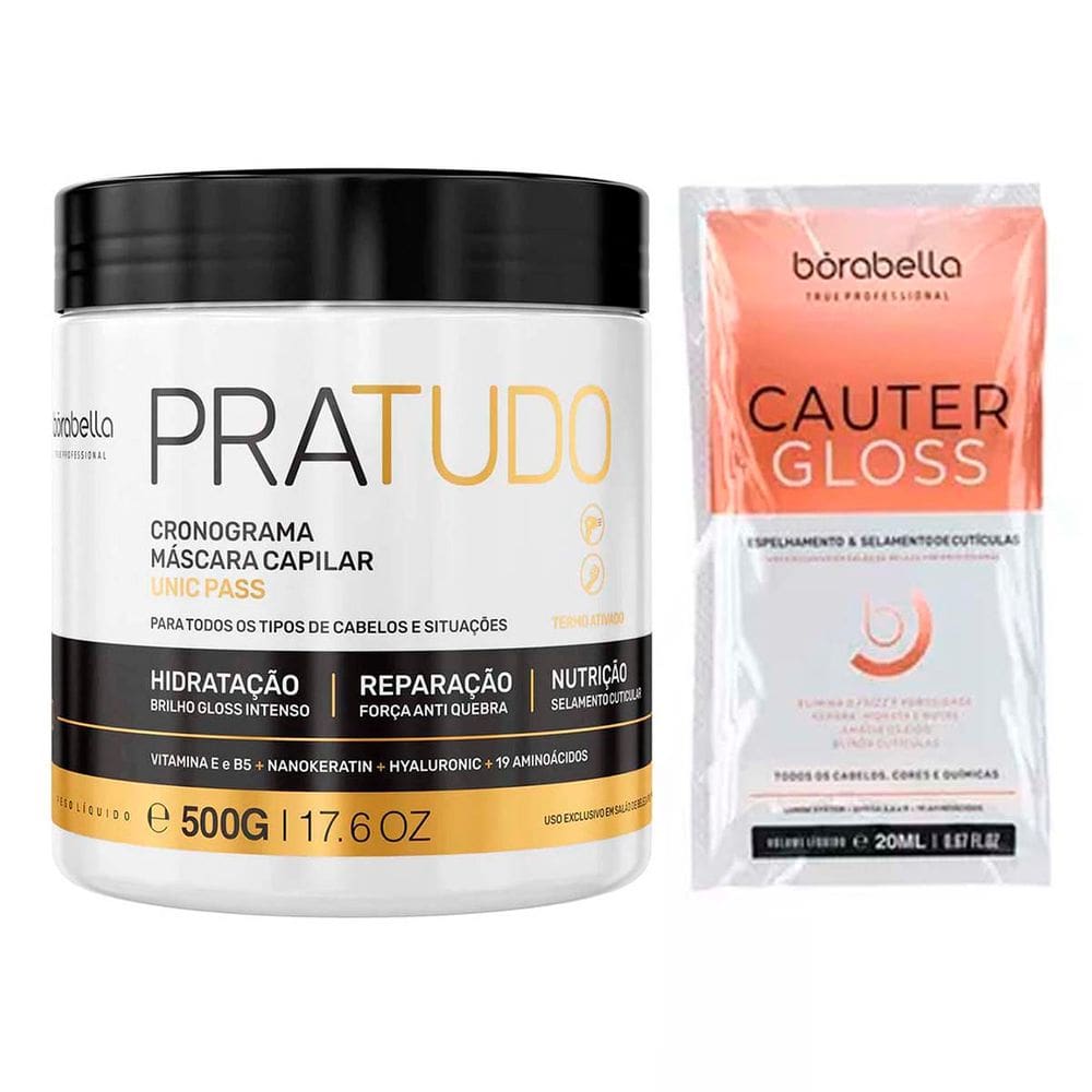 Mascara Pra Tudo Cronograma Capilar Borabella 500g
