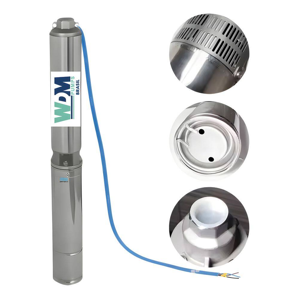 Motobomba Submersa De Poço Até 174m 2,0cv Caneta Wdm 4sp 3/17