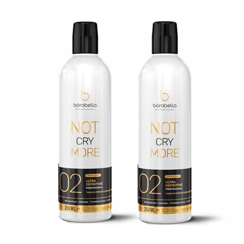 kit 02 Progressiva Not Cry More Borabella 350ml