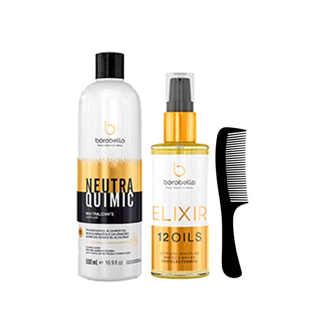 NeutraQuimic e Reparador Elixir 12 Óleos Borabella 60ml