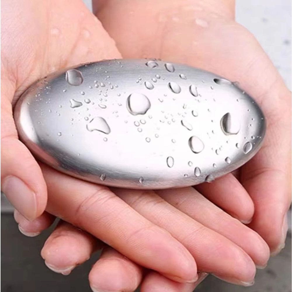 Sabonete Inox Tira Odor das Mãos Culinário Ideal para Cheiros de Alho, Peixe e Cebola