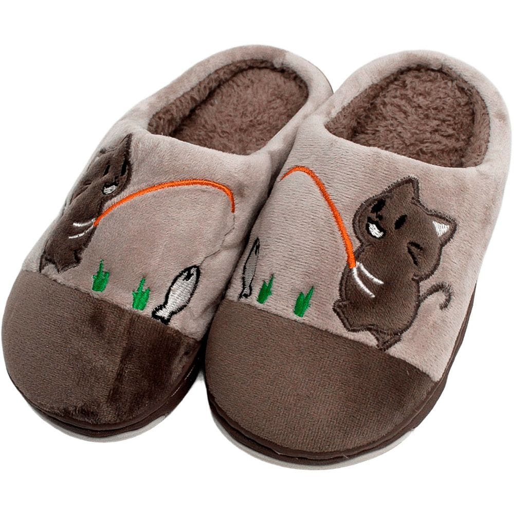 Pantufas Sapato Gatinho Pelúcia Chinelo De Inverno Infantil