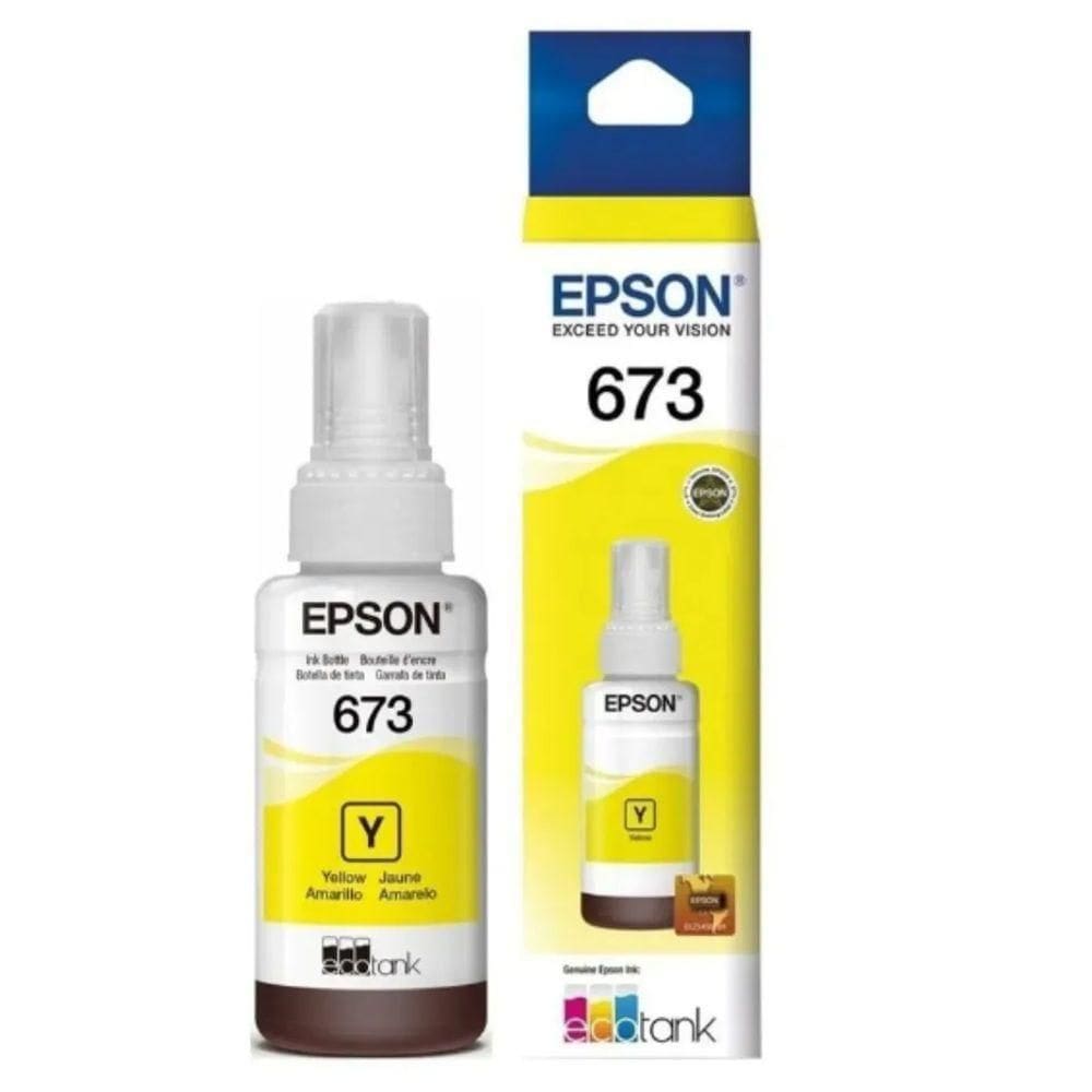 Tinta Epson autêntico 673 T673 T673120 Amarelo L800 L810 L1800 L805 L850 70ml