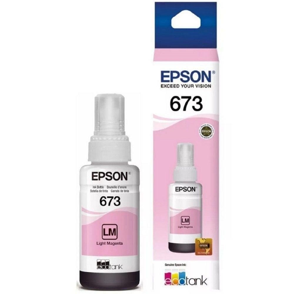 Tinta Epson autêntico 673 T673 T673120 Light Magenta L800 L810 L1800 L805 L850 70ml