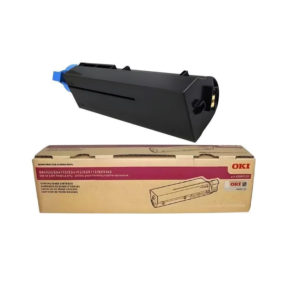 Toner autêntico Okidata Preto ES4132 ES4172 ES4172 ES5112 ES5162 12K