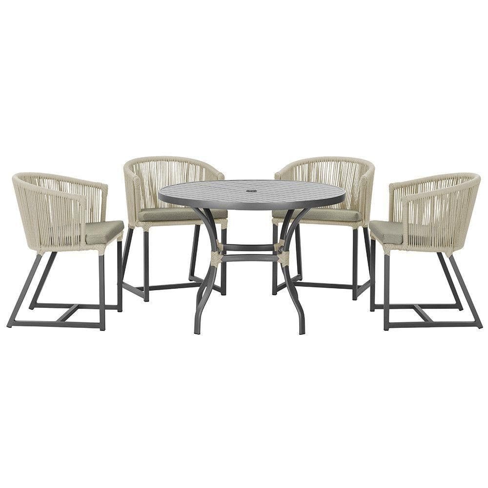 Mesa Com 4 Cadeiras E Noronha Estofado 8 Trama autêntico Rami