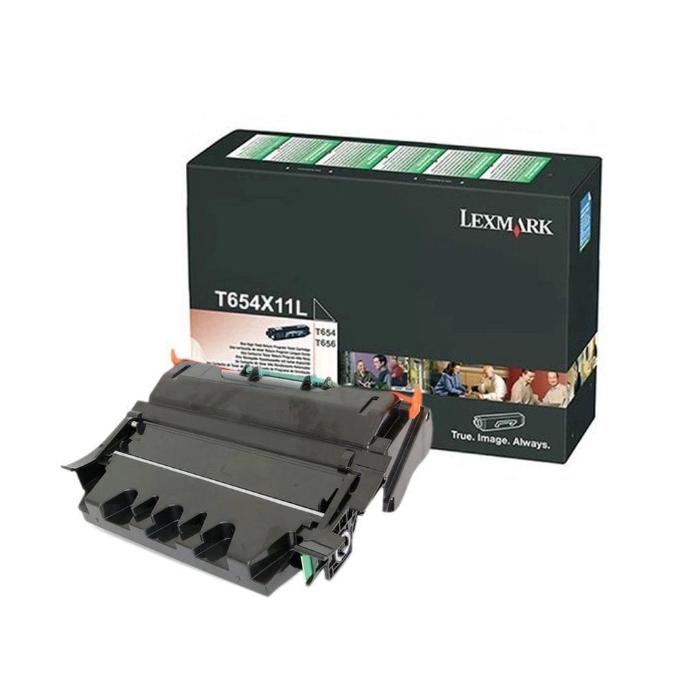 Toner autêntico Lexmark T654 T654x11 T654x11l Para Impressora T654 T656 36k Pgs