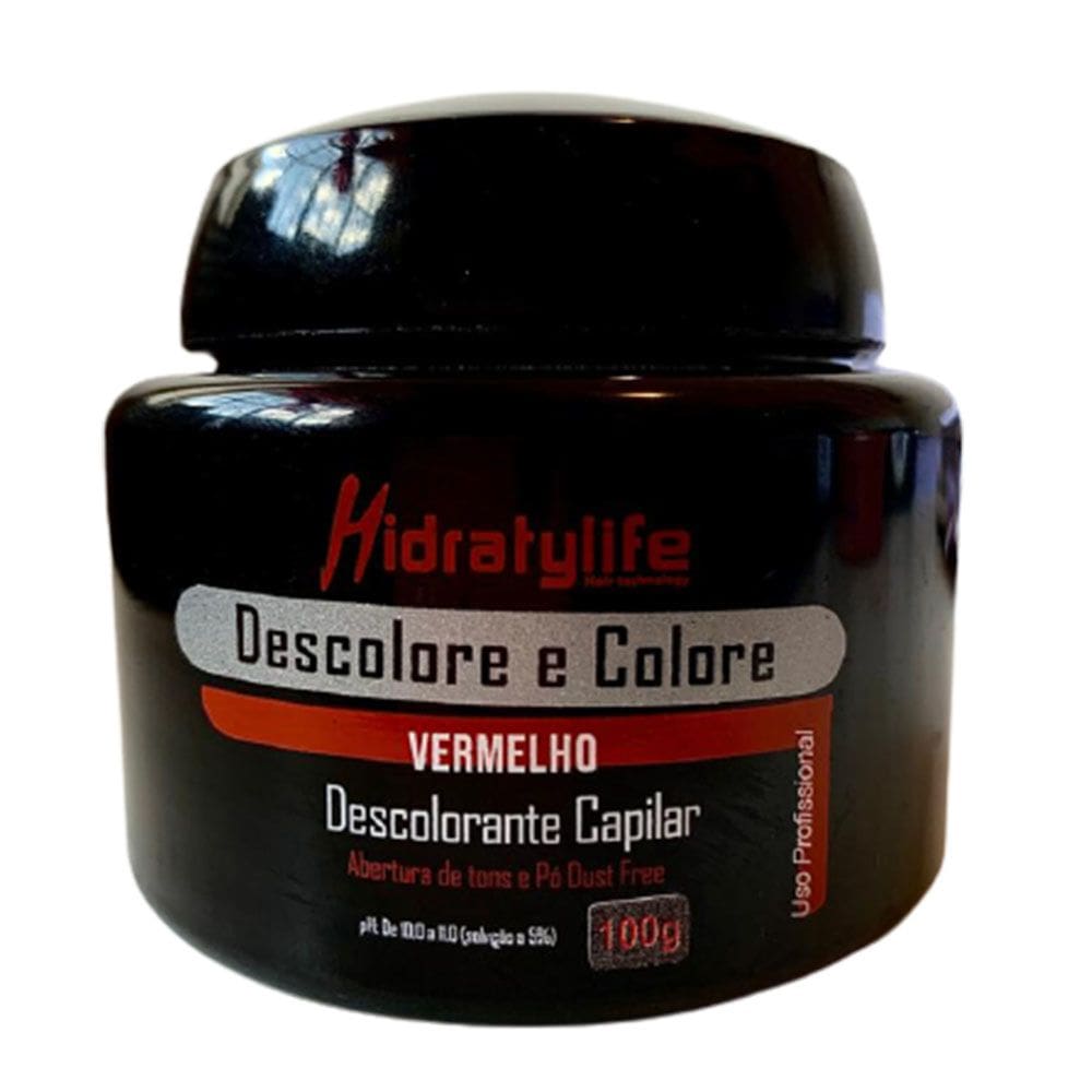 Pó Descolore e Colore Vermelho Mairibel/Hidraty 100g