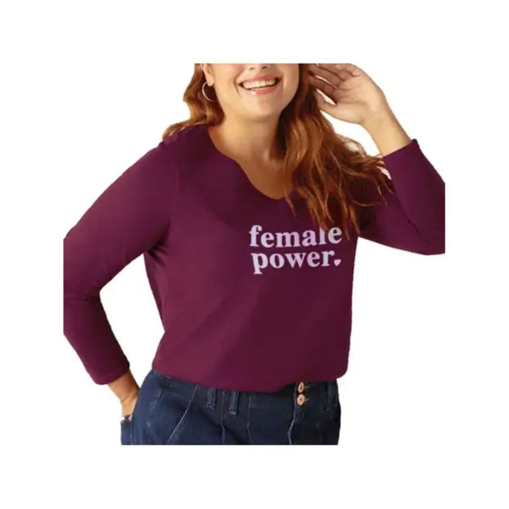 Blusa Manga Longa Algodão Feminina Plus Malwee Ref. 94160