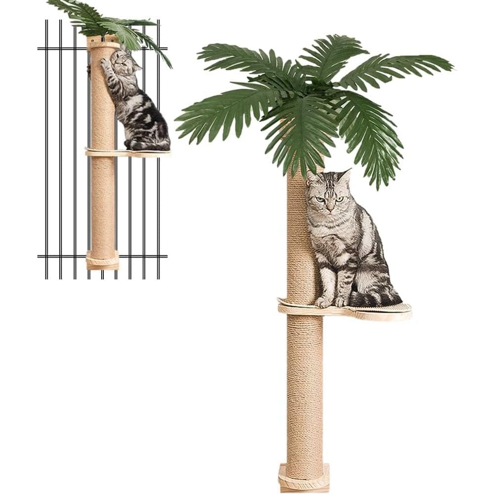 Arranhador de parede para gatos internos, prateleiras de parede para gatos de 80 cm
