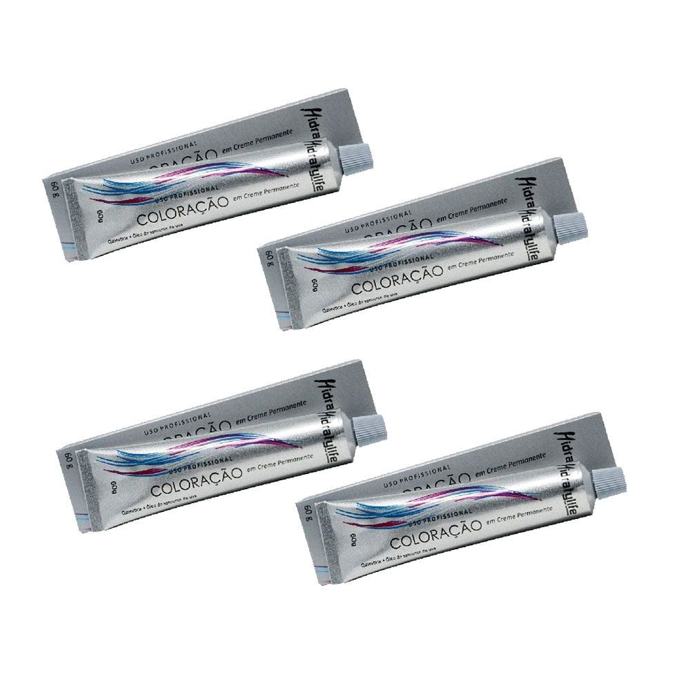 Kit 04 Tinta Coloração Vermelho Intenso 66.66 Mairibel 60g