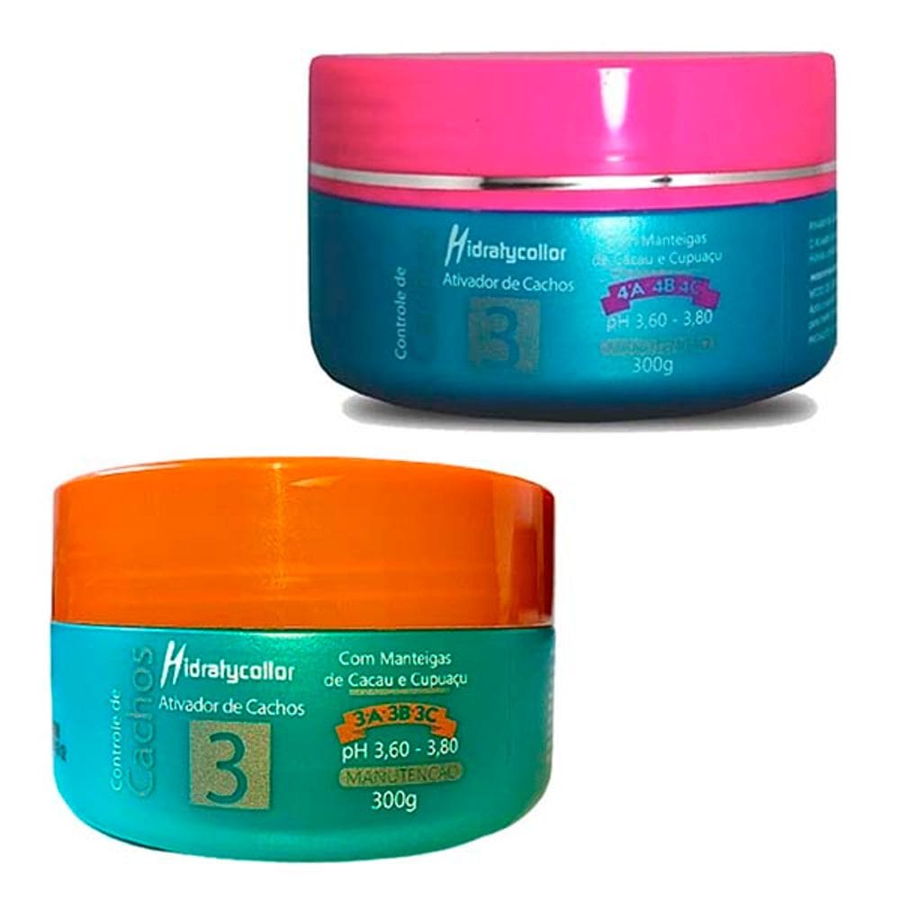 Kit Ativador de cachos 3A 3B 3C e 4A 4B 4C Mairibel 250ml