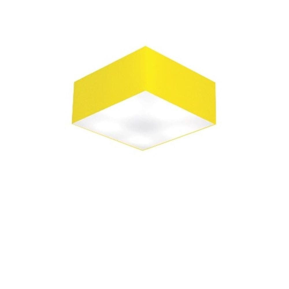 Plafon Quadrado Vivare Md-3000 Cúpula em Tecido 12/25x25cm - Bivolt