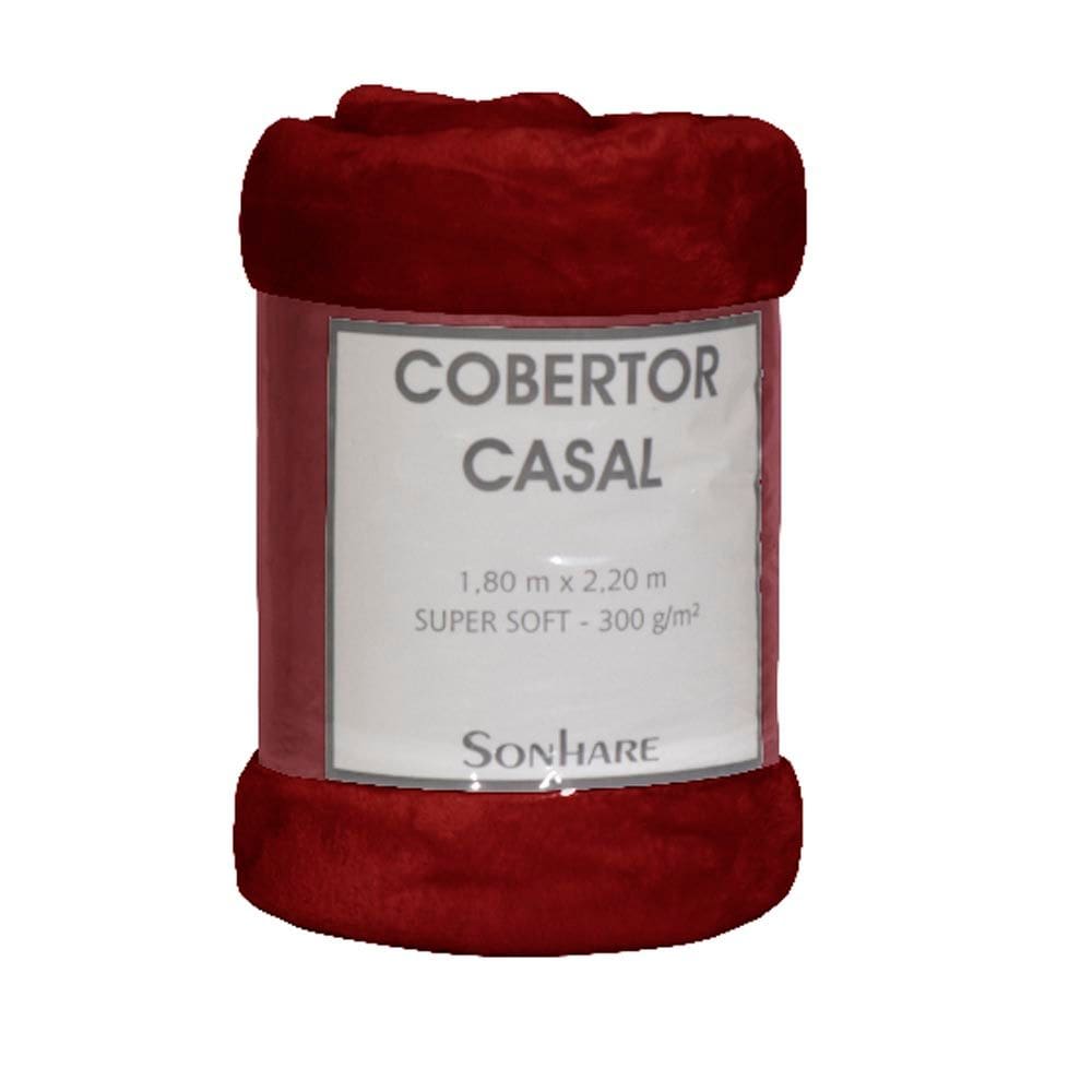 Cobertor Super Soft 300gr/m² Malbec 1,80x2,20m Casal Sonhare